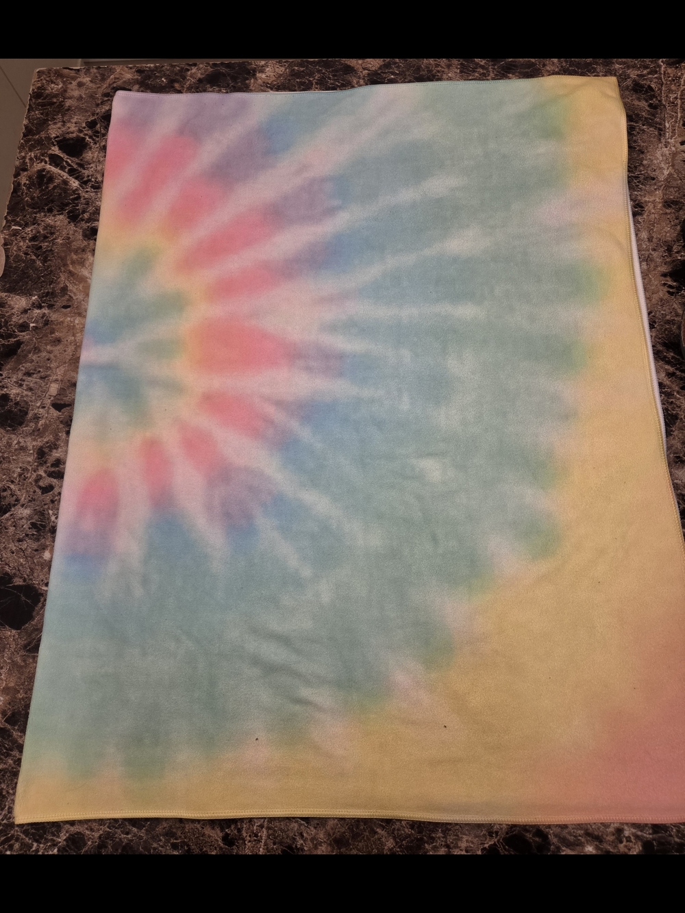 Pastel Tie-Dye Small Blanket
